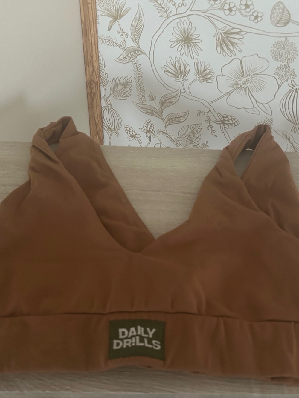 Daily Drills Sports Bra Size XL Brown